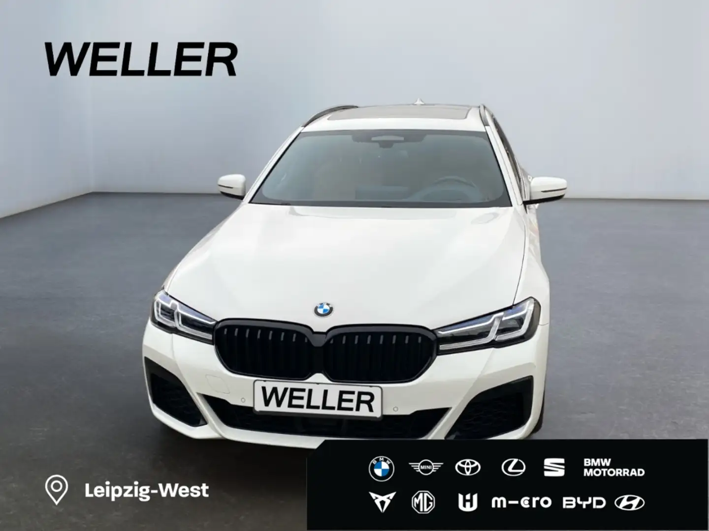 BMW 530 d Touring *HUD*Pano*Navi*LED*CarPlay*CAM*SHZ* Blanc - 2
