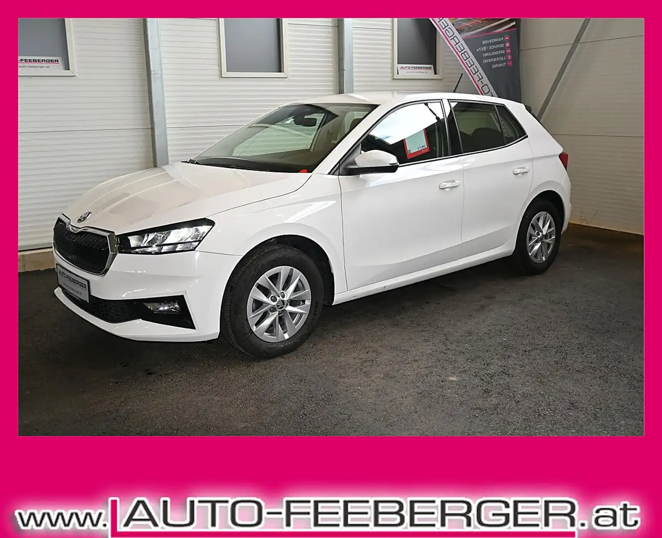 Skoda Fabia Ambition 1,0; Tempomat, LED, SmartLink, Weiß - 1