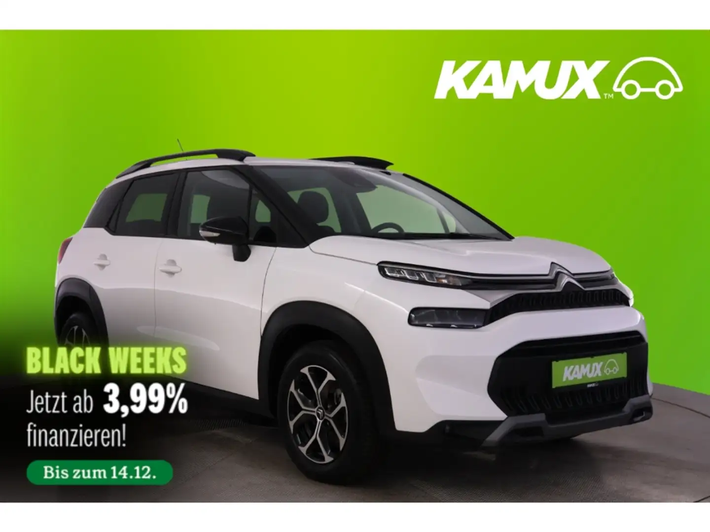 Citroen C3 Aircross 1.2PureTech Aut.130 Plus+LED+NAVI Weiß - 1