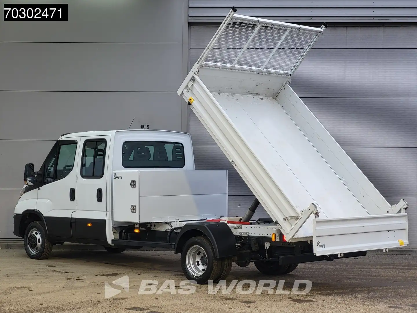 Iveco Daily 35C16 3.0L Kipper met Kist Dubbel Cabine Dubbelluc Blanc - 2