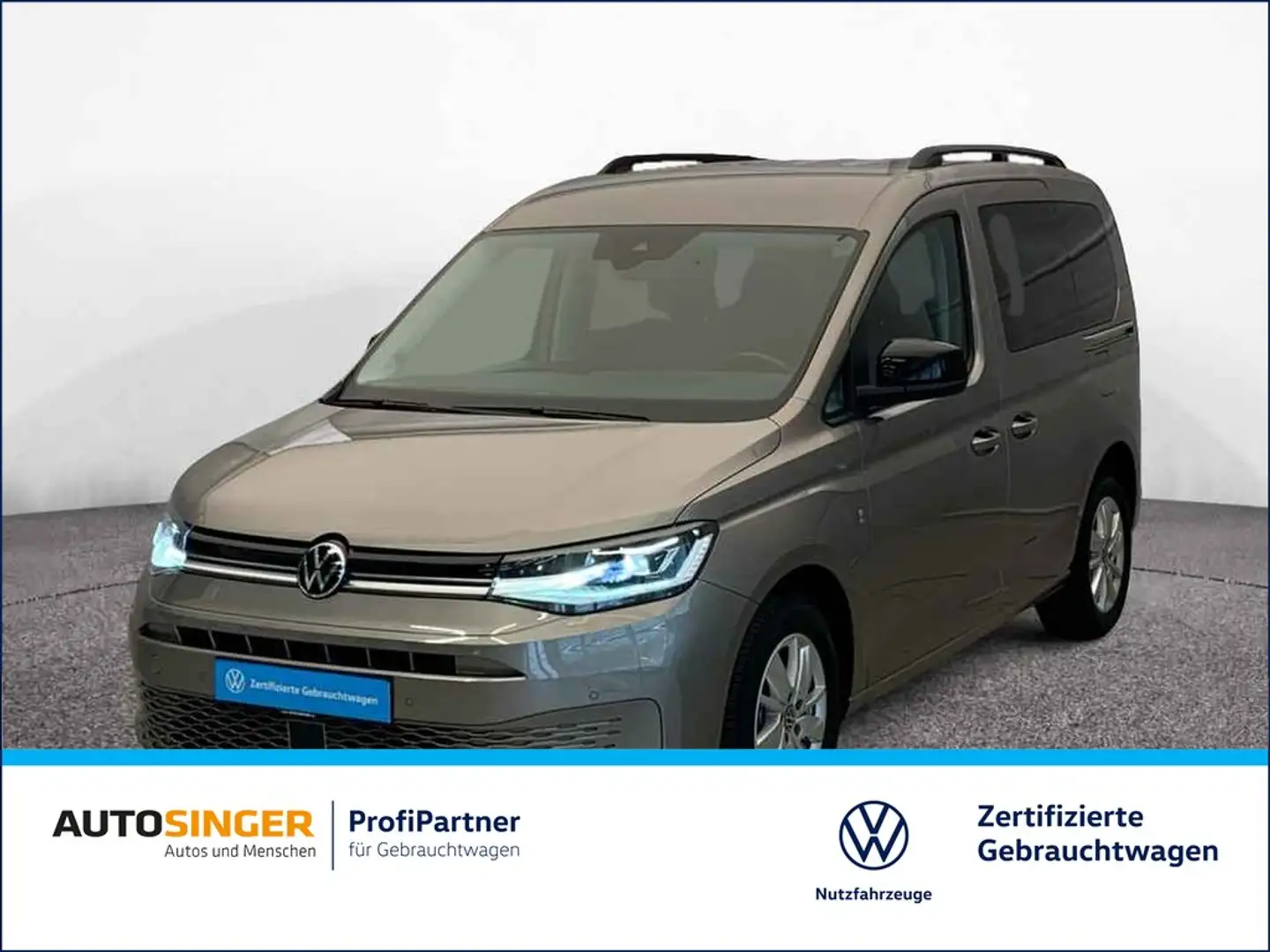 Volkswagen Caddy Life 2,0 TDI DSG *NAV*LED*ACC*SHZ*PDC*ALU* Beige - 1