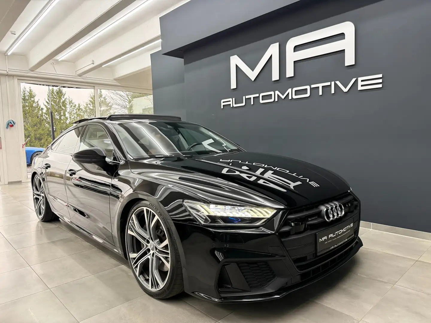 Audi A7 55 TFSI quattro S-Line *ABT*PANO*MATRIX*BLACK*VOLL Schwarz - 2