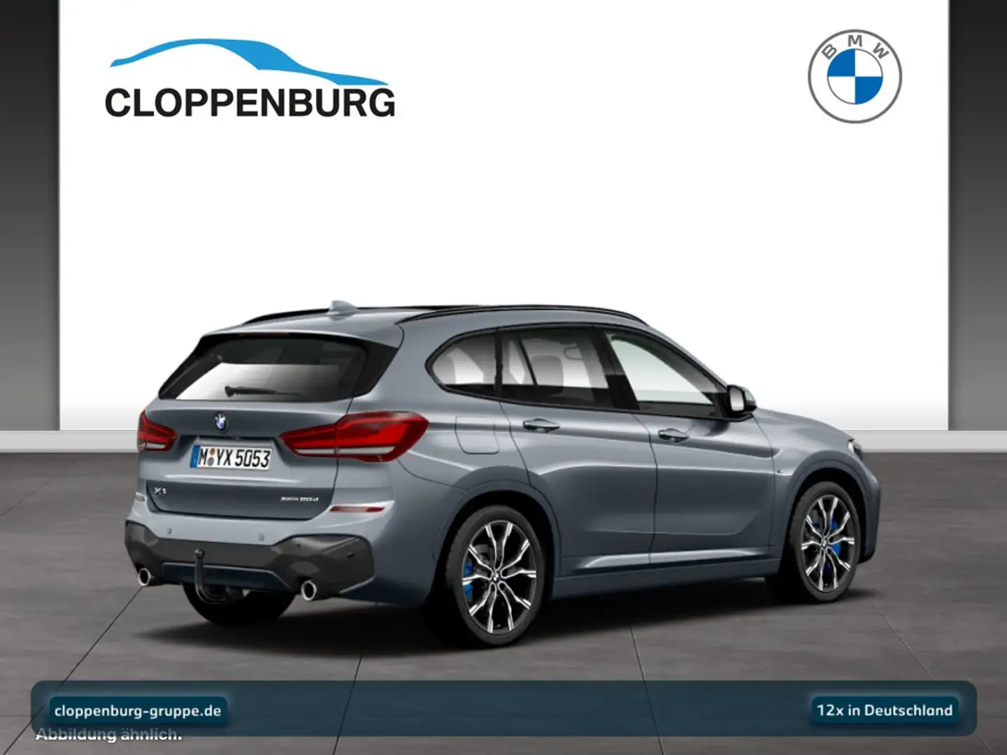 BMW X1 xDrive20d M Sportpaket Head-Up+AHK+Navi+Pano Grau - 2