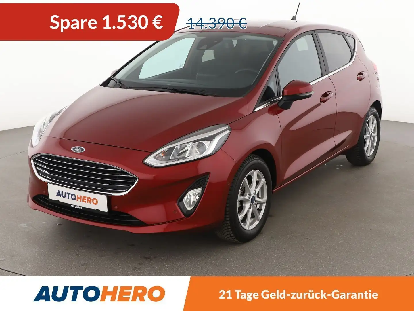 Ford Fiesta 1.0 EcoBoost Titanium*NAVI*TEMPO*PDC*AHK* Rot - 1