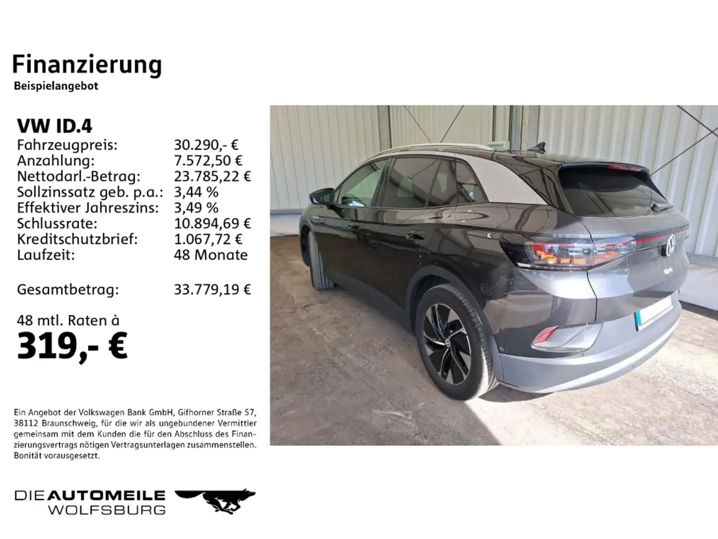 Volkswagen ID.4 Pro Performance NAVI/ACC/SITZHZ Grau - 2