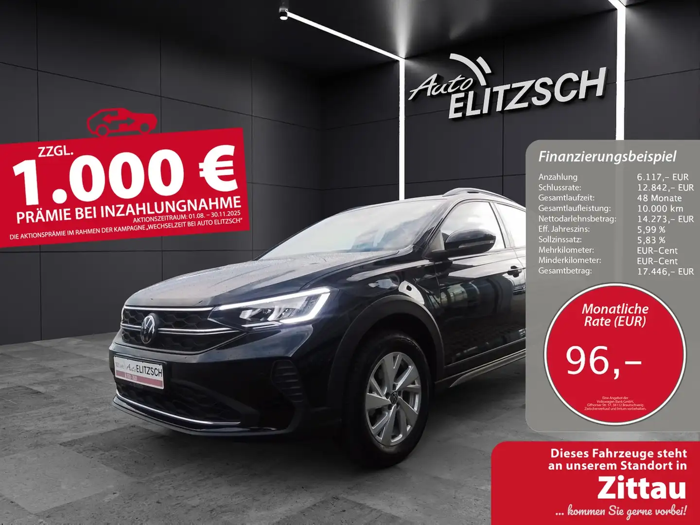 Volkswagen Taigo Life LED NAVI AID PDC SHZ Schwarz - 1