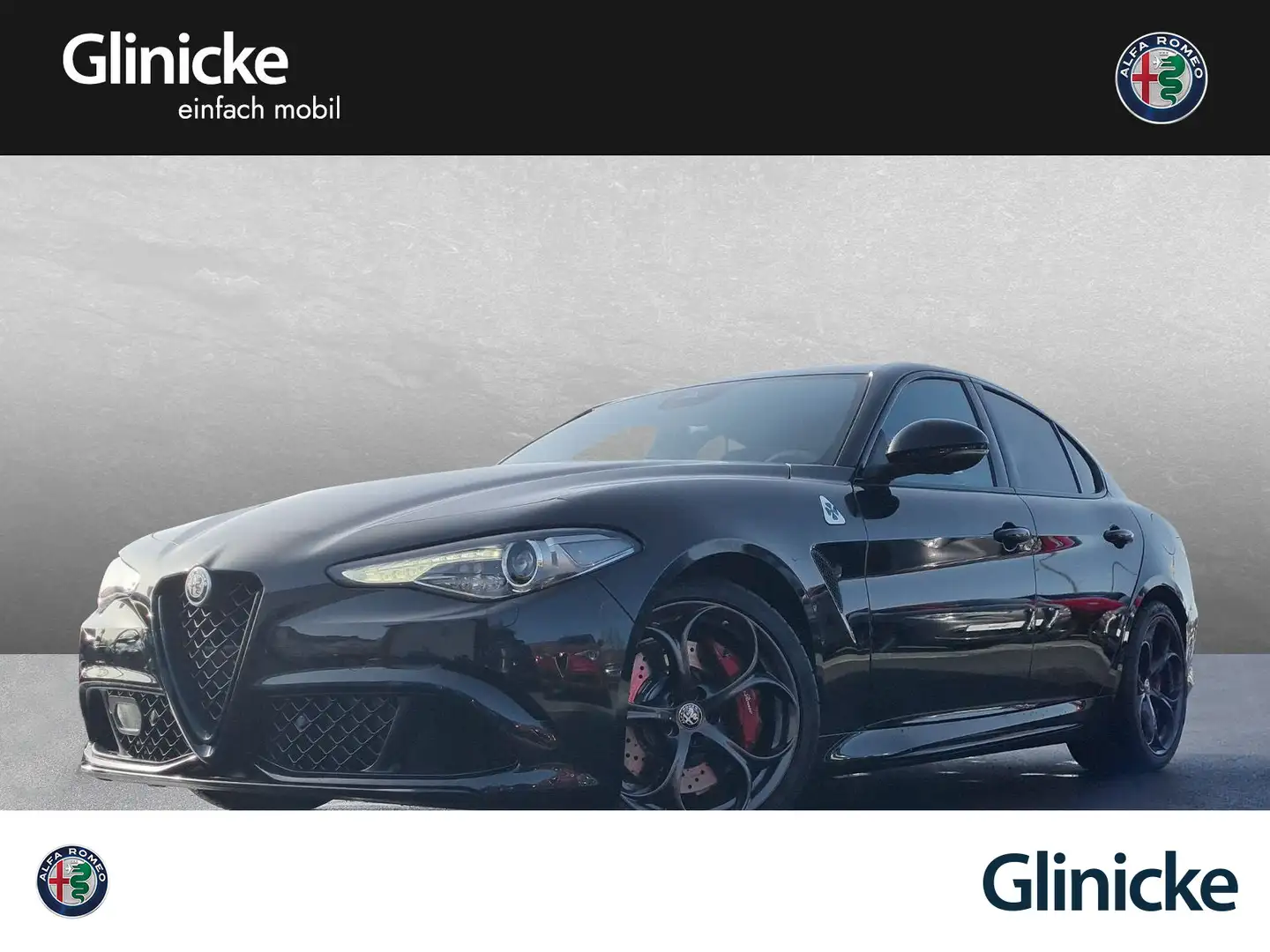 Alfa Romeo Giulia Quadrifoglio MY22 V6 Bi-Turbo Akrapovic Black - 1