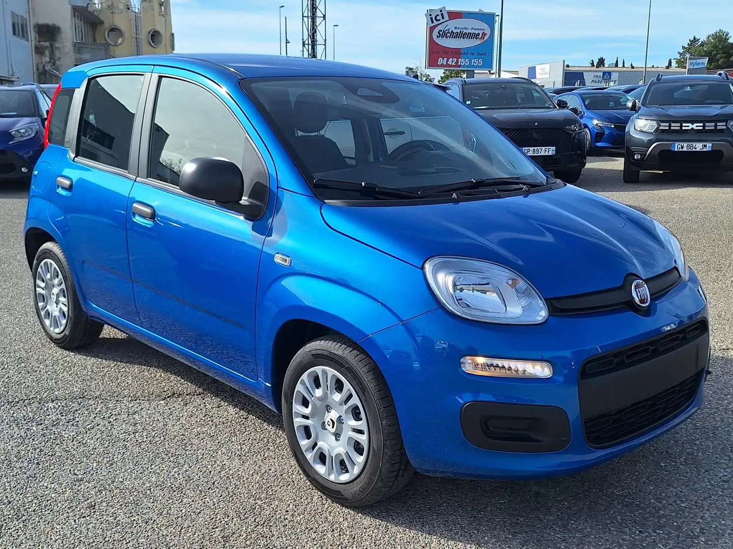 Fiat Panda 1.0 70 ch Hybrid BSG S/S Icone + kit anti-crevaison + peinture métallisée Bleu - 2
