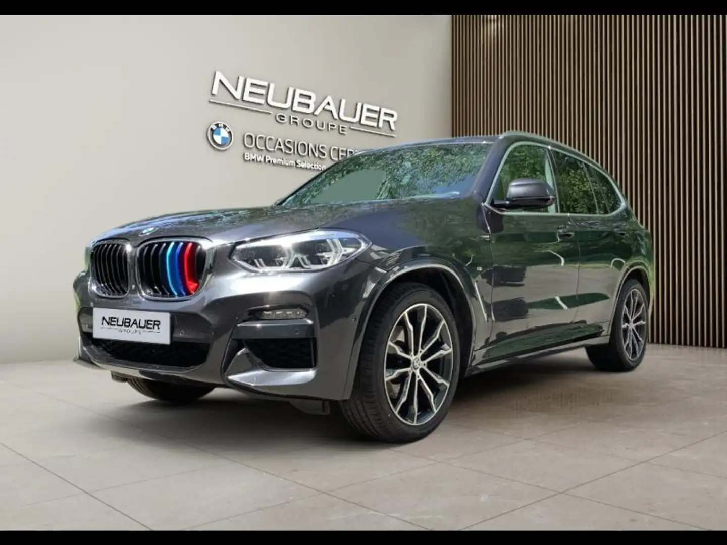 BMW X3 xDrive20dA 190ch  M Sport Gris - 1