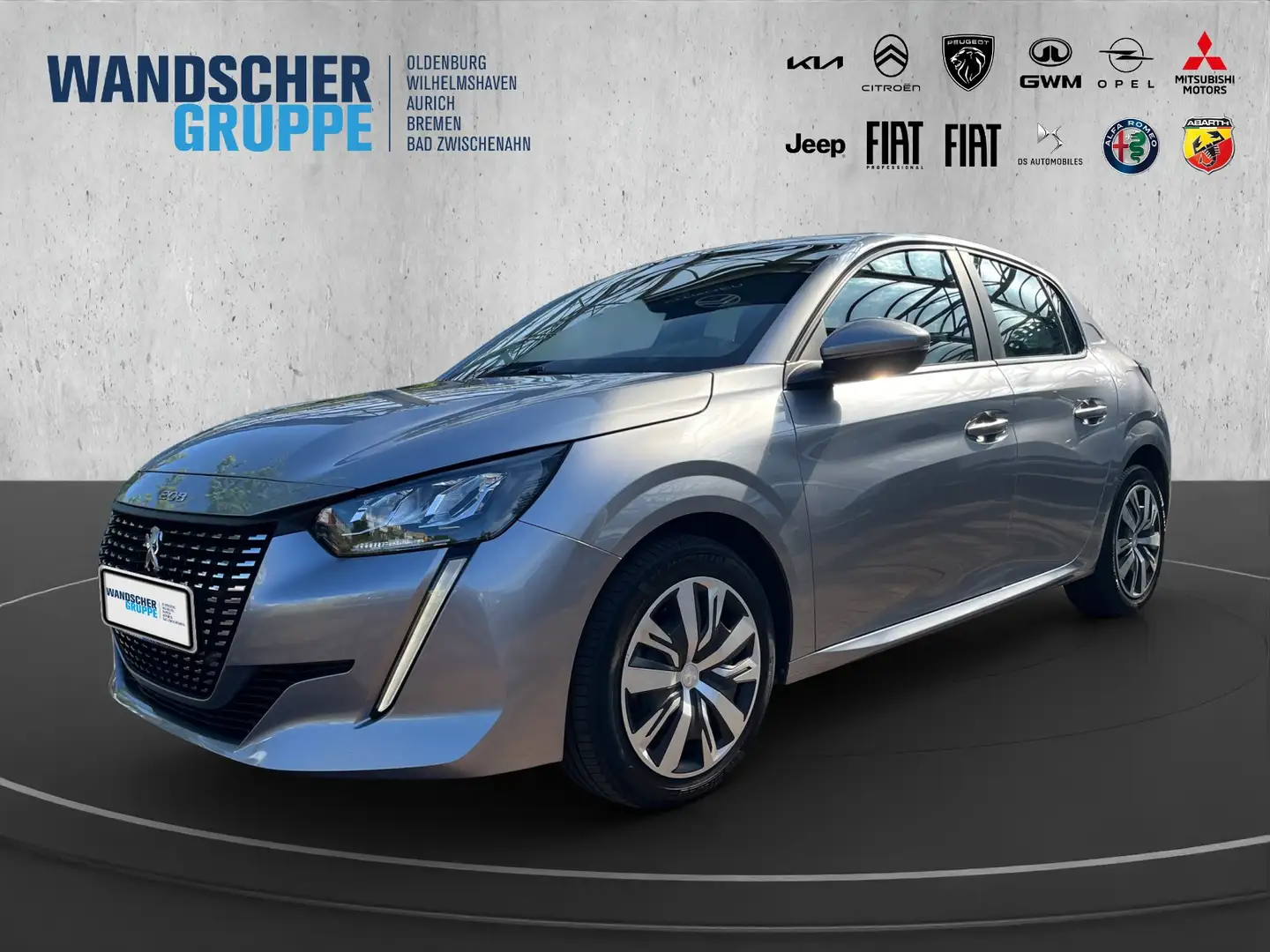 Peugeot 208 Active PT 100 Carplay+SHZ+RFK+PDC+LED Gris - 1