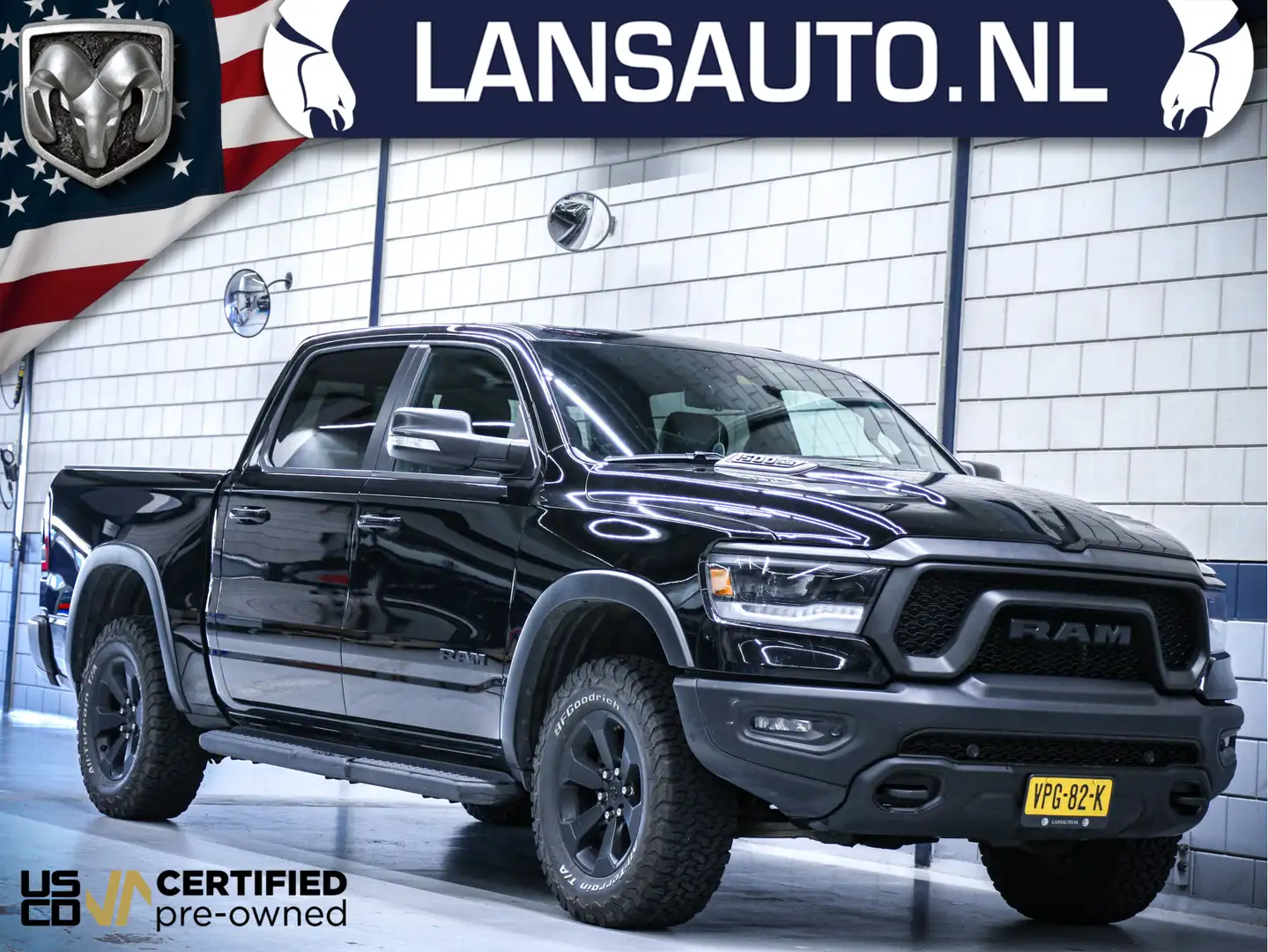 Dodge RAM 1500 Rebel Night | Luchtvering - Head-up - MWK | 5 Zwart - 1