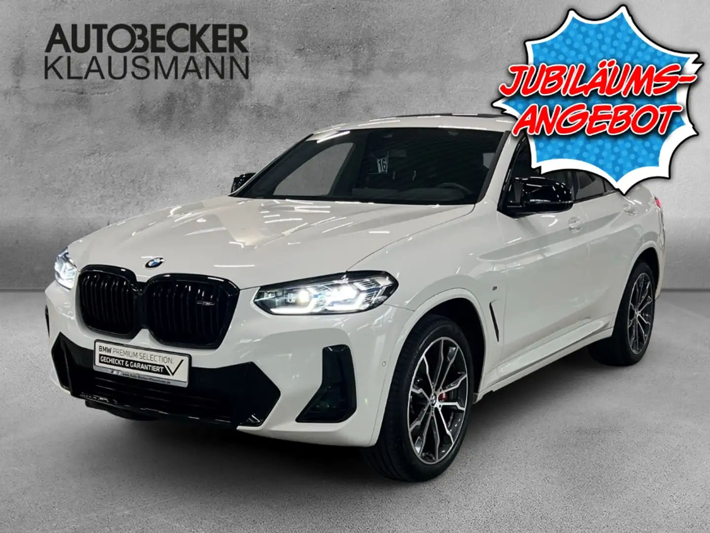 BMW X4 d AUTOMATIK M SPORT 20''LC PROF HuD AHK LASER PARK Weiß - 1