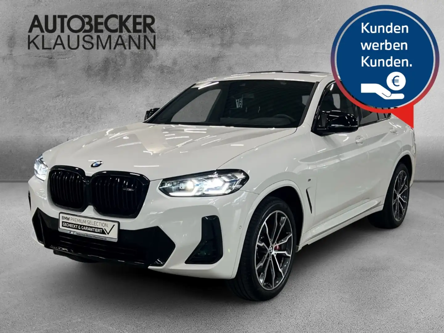 BMW X4 d AUTOMATIK M SPORT 20''LC PROF HuD AHK LASER PARK Weiß - 1
