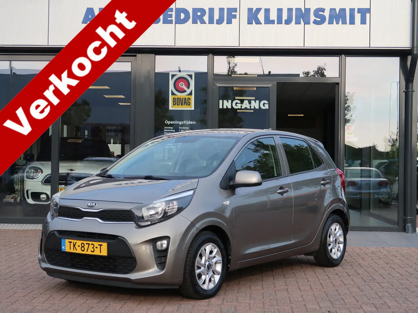 Kia Picanto 1.0 ComfortPlusLine Navigator | Carplay | Camera | Grijs - 1