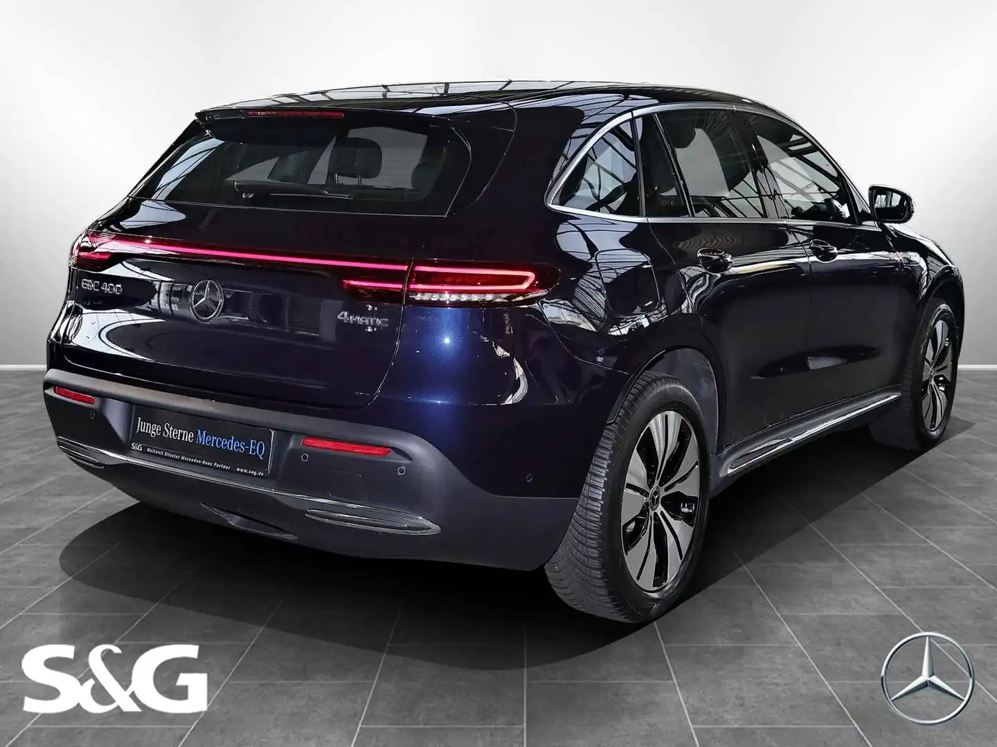 Mercedes-Benz EQC 400 4M AHK+KAMERA+DISTRONIC+MBUX+LED+PDC+19" Blau - 2