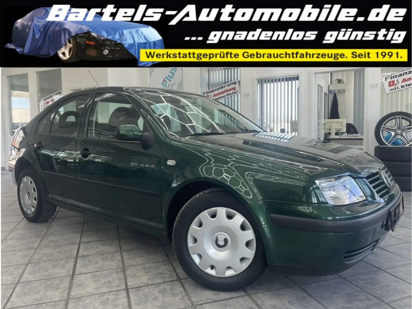Volkswagen Bora 1.6, 1.Hand, GSHD, AHK, erst 78.000 km ! Verde - 1