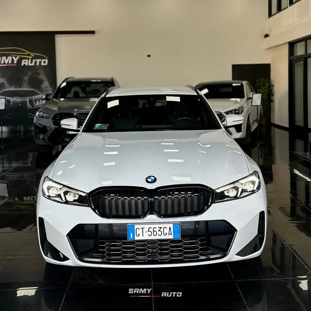 BMW 320 320d Touring mhev 48V xdrive MSport auto Bianco - 1