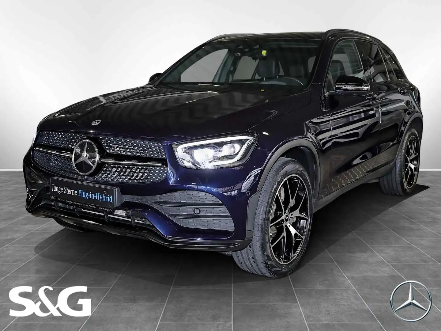 Mercedes-Benz GLC 300 e 4M AMG HEADUP+DISTRONIC+PANO+360°+20" Bleu - 1