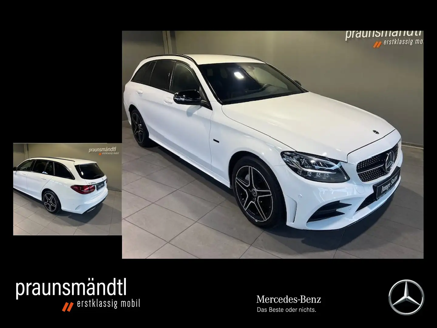 Mercedes-Benz C 300 de T AMG Night NAVI/LED/MBUX/PTC/ALU18/DAB Blanc - 1