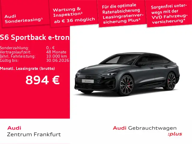 Audi S6 e-tron edition one grey HuD B&O Pan