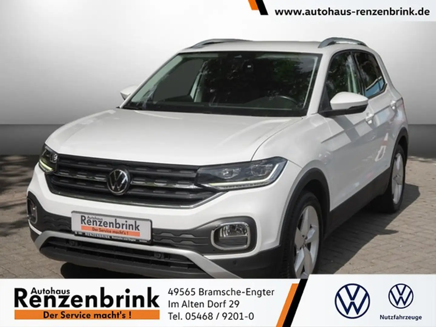 Volkswagen T-Cross Style TSI DSG IQ.Drive Navi LED ACC Ganzjahresr... Blanc - 1