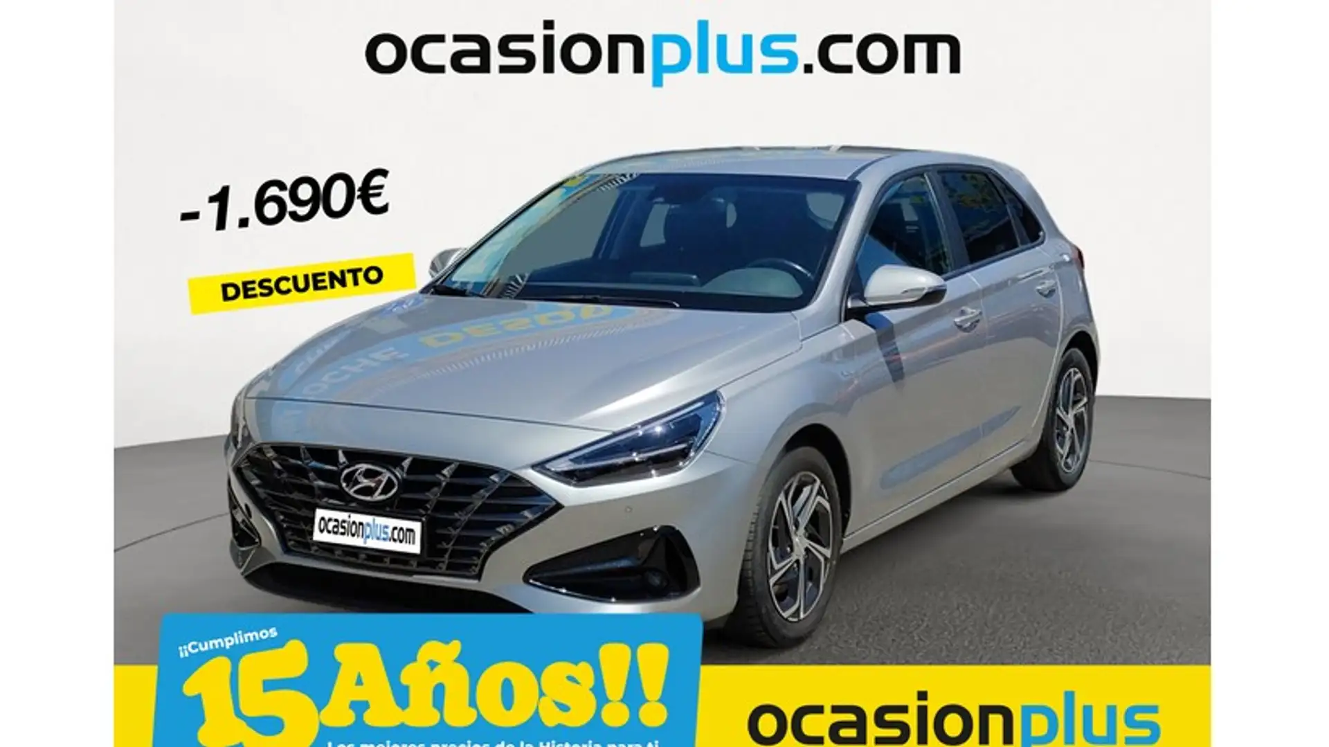 Hyundai i30 1.0 TGDI Tecno 48V 120 Plateado - 1