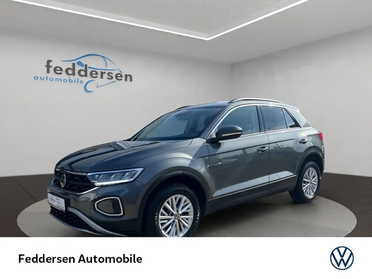 Volkswagen T-Roc Life 1.0 TSI Navi LED PDC Sitzheizung KLIMA ALU Grau - 1