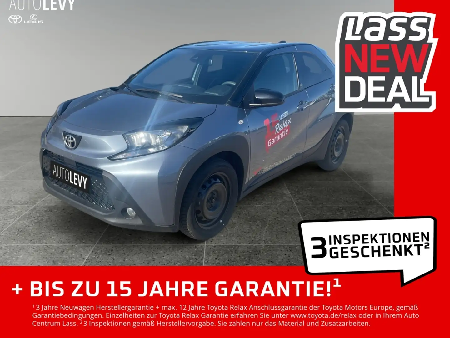 Toyota Aygo X 1.0 l Team D M/T Team D mit Sitzheizung Grijs - 1