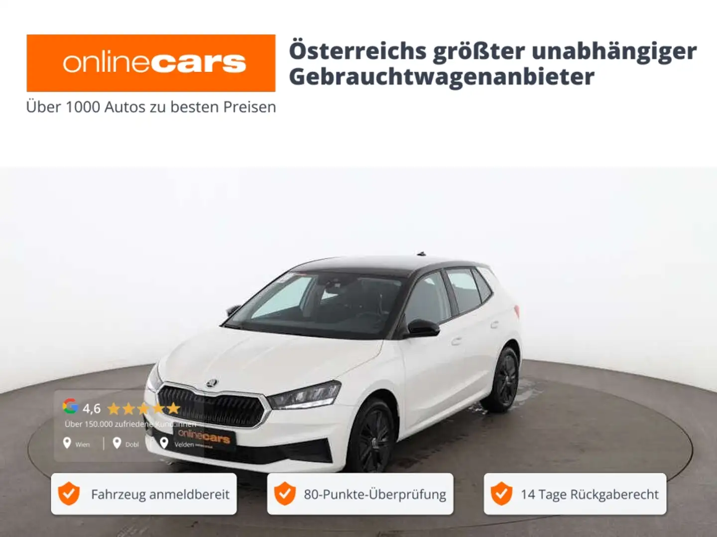 Skoda Fabia 1.0 TSI Ambition LED NAVI ASSIST TEMPOMAT Weiß - 1