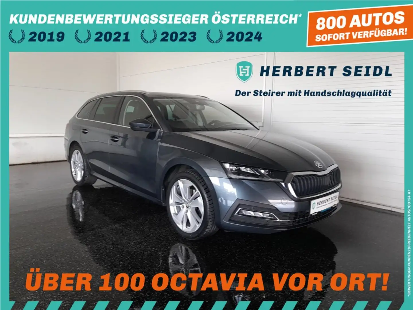 Skoda Octavia Combi STYLE 2,0 TDI DSG *18 ZOLL "RS" / SKY / MATRIX-LED / VIRTUELL / NAVI / RS-SPORTSITZE MIT MEMORY / ACC / E-KLAPPE* Grau - 1