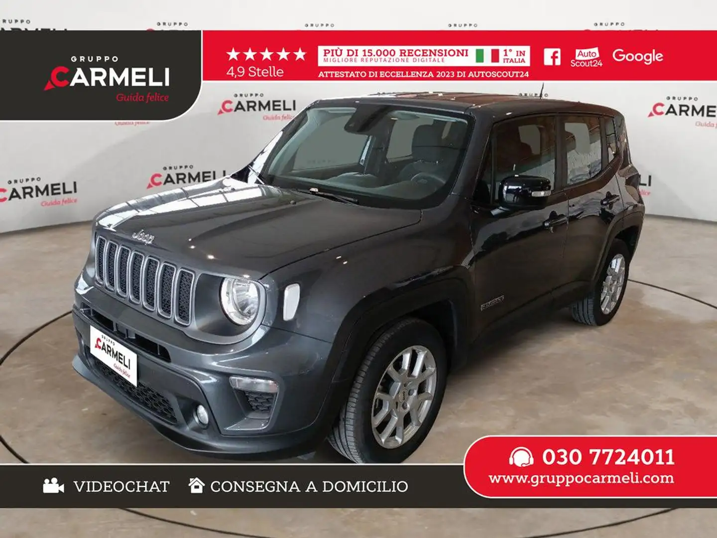 Jeep Renegade 1.0 t3 Limited 2wd Grigio - 1