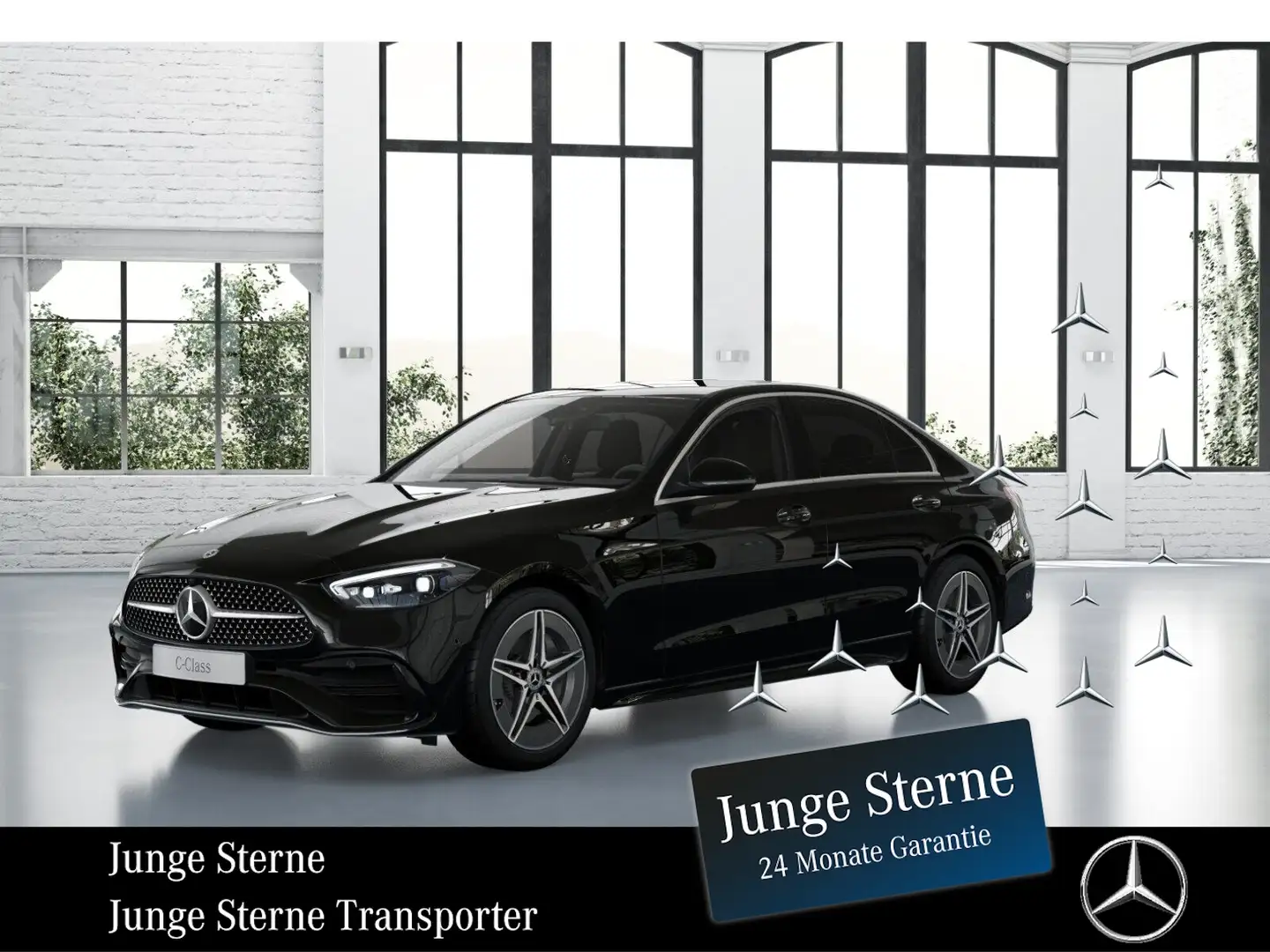 Mercedes-Benz C 300 e *AMG*AHK*MEMO*KAMERA*SHZ*NAVI*LED* Schwarz - 1
