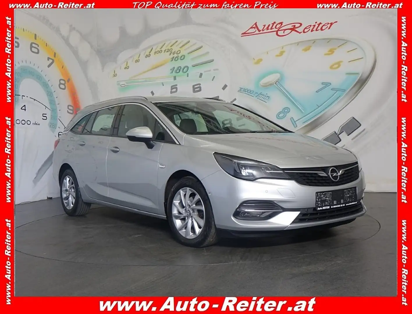 Opel Astra ST 1,5 CDTI Elegance *TEILLEDER, LED, NAVI* Argent - 1