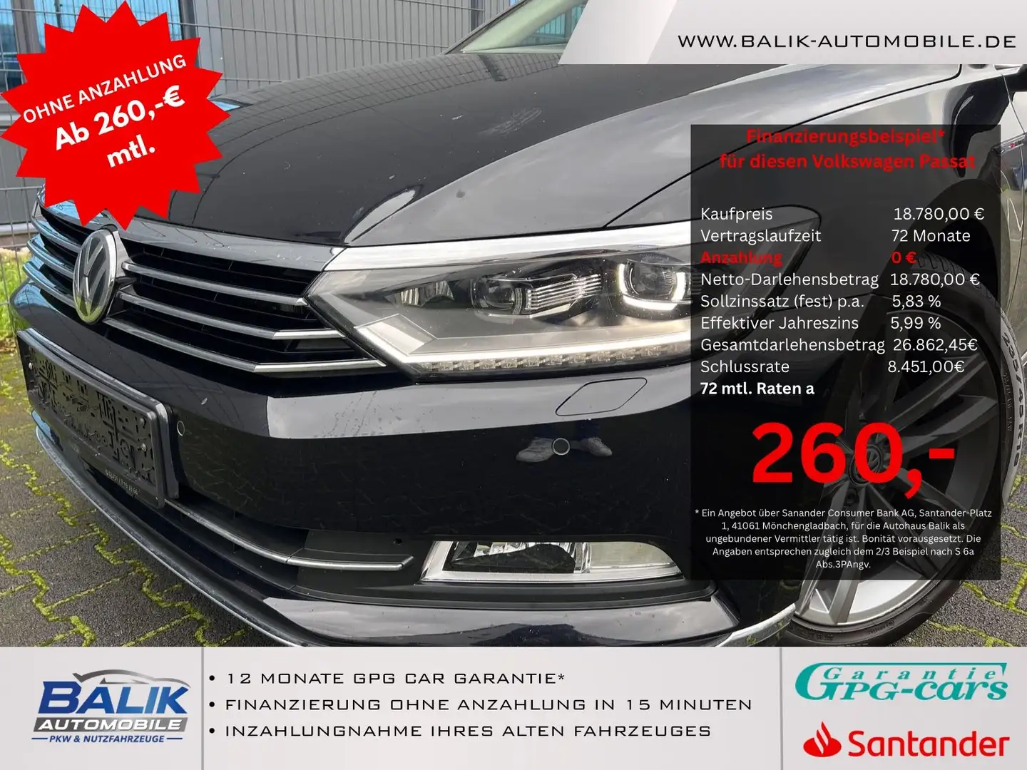 Volkswagen Passat Lim. Highline 2.0 TDI 4Motion 240PS PANO Schwarz - 1
