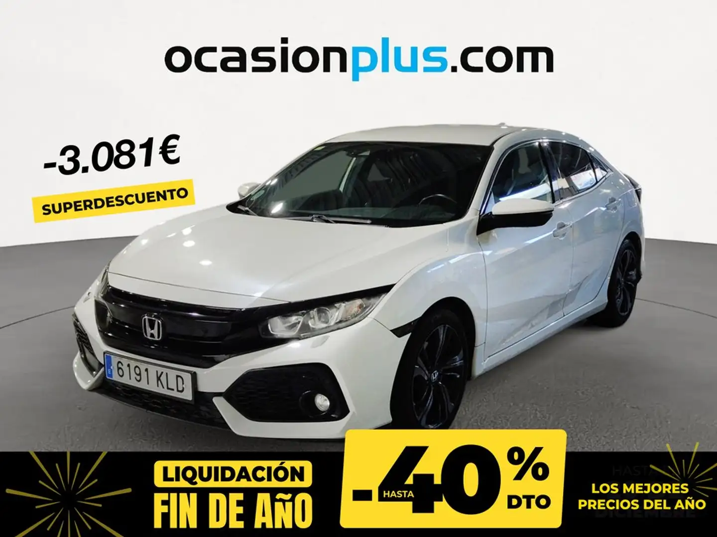 Honda Civic 1.6 i-DTEC Elegance Navi Blanco - 1