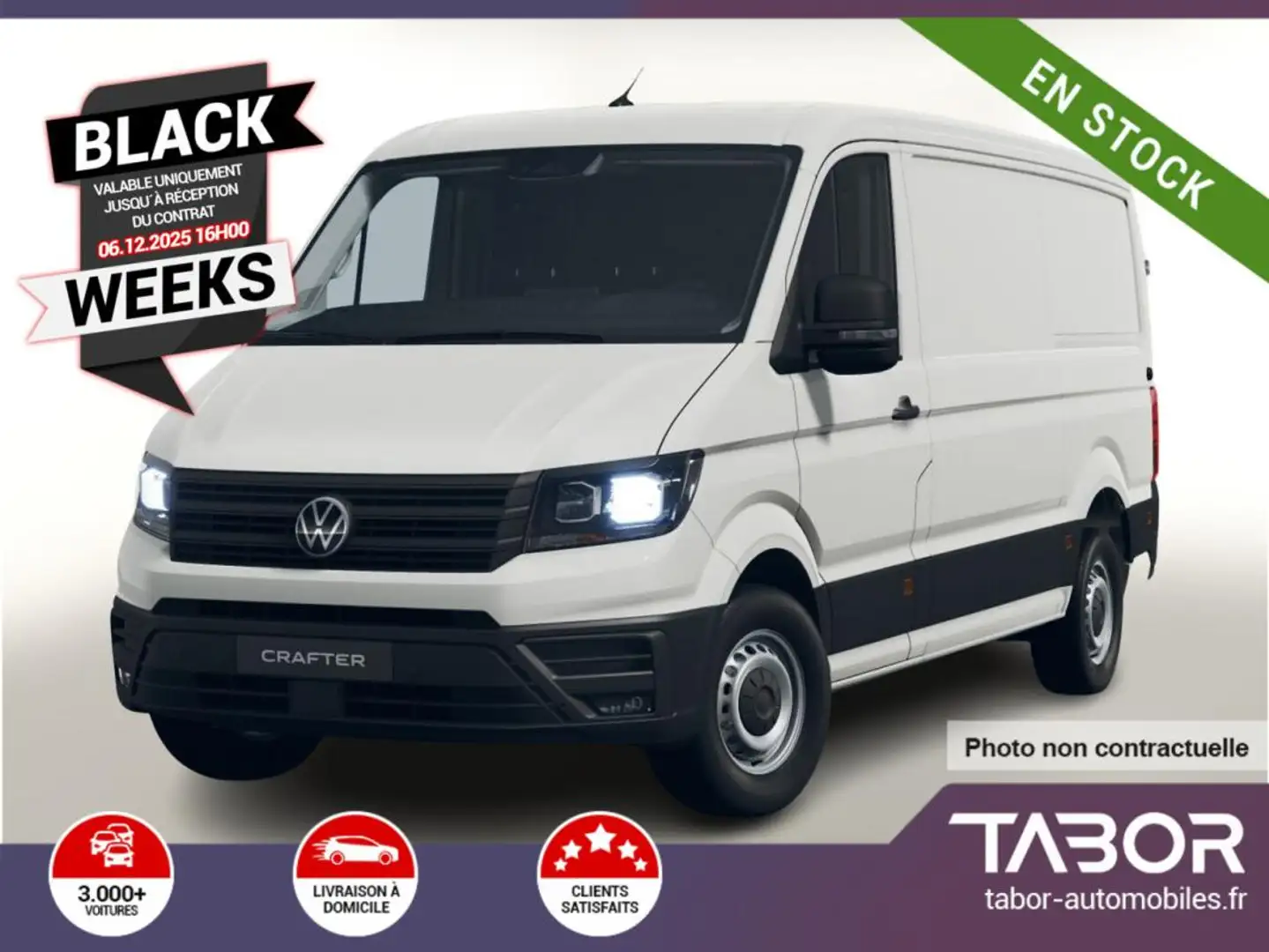 Volkswagen Crafter 35 2.0 TDI 140 AT8 L3H2 3pl Blanc - 1
