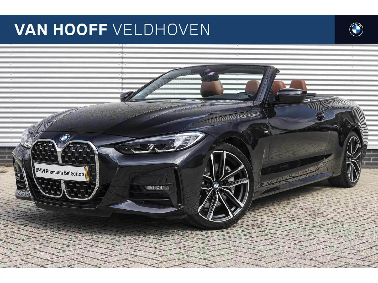 BMW 430 4 Serie Cabrio 430i High Executive M Sport automaa Zwart - 1