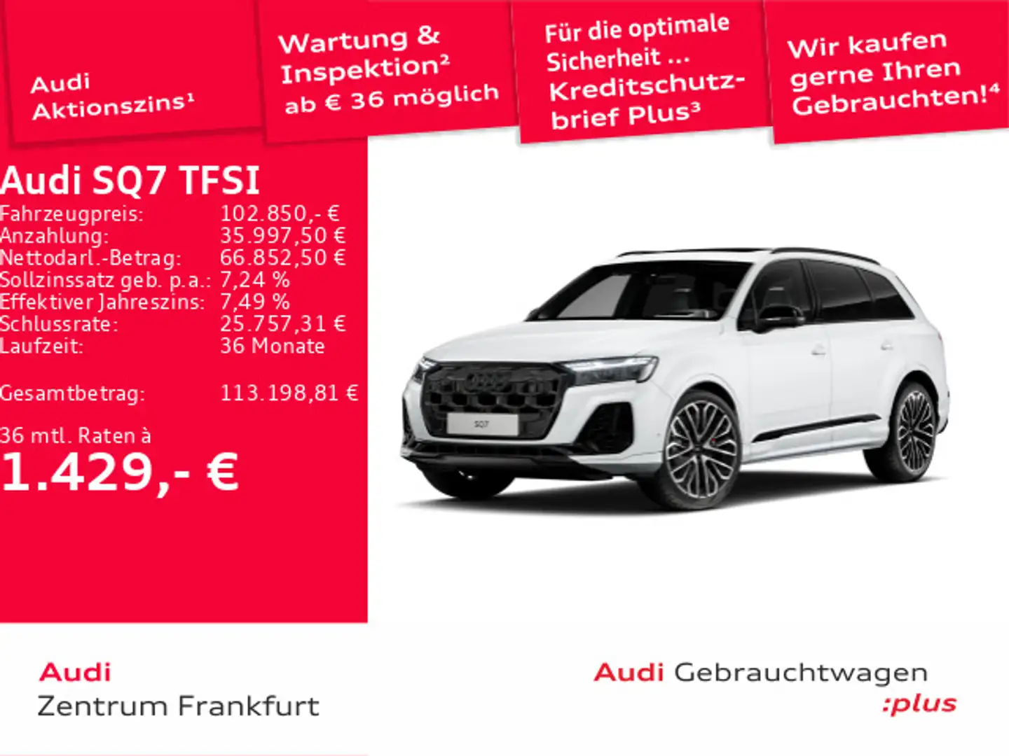 Audi SQ7 quattro tiptronic HD Matrix-LED air sus Weiß - 1