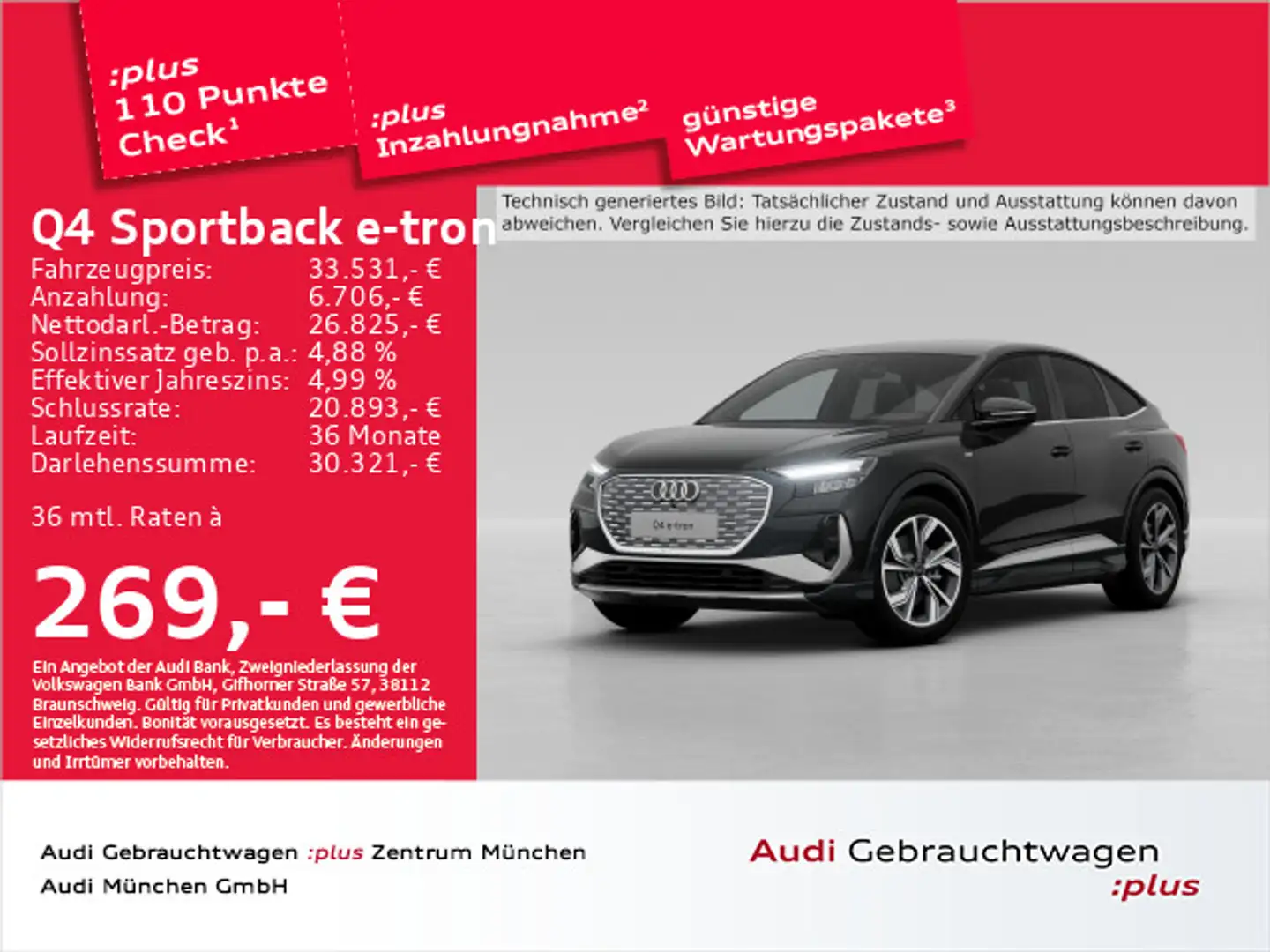 Audi Q4 e-tron 35 S line ACC/Virtual/Navi+/ Schwarz - 1
