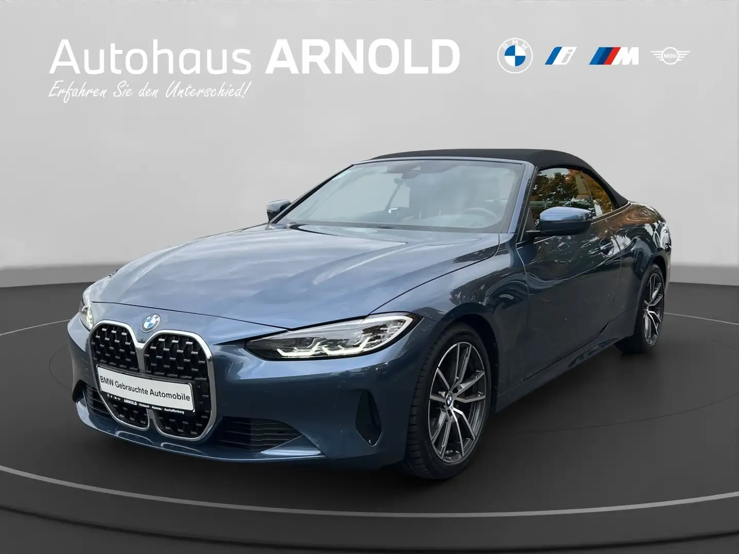 BMW 420 d Cabrio LED Driving+Parking Ass. Bleu - 1