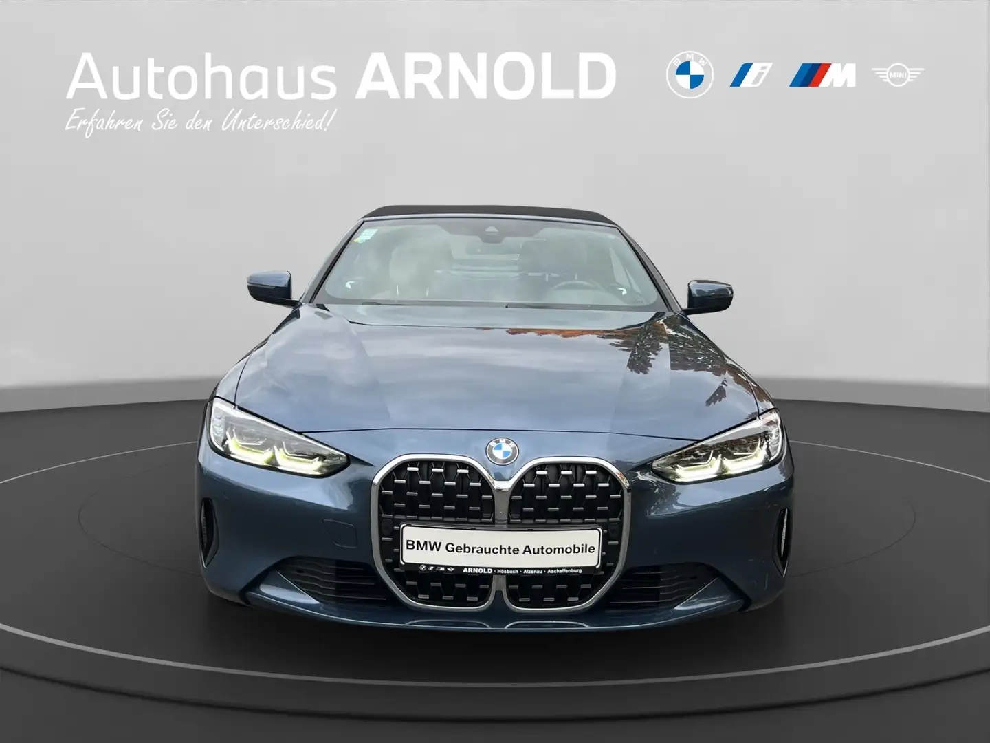 BMW 420 d Cabrio LED Driving+Parking Ass. Bleu - 2