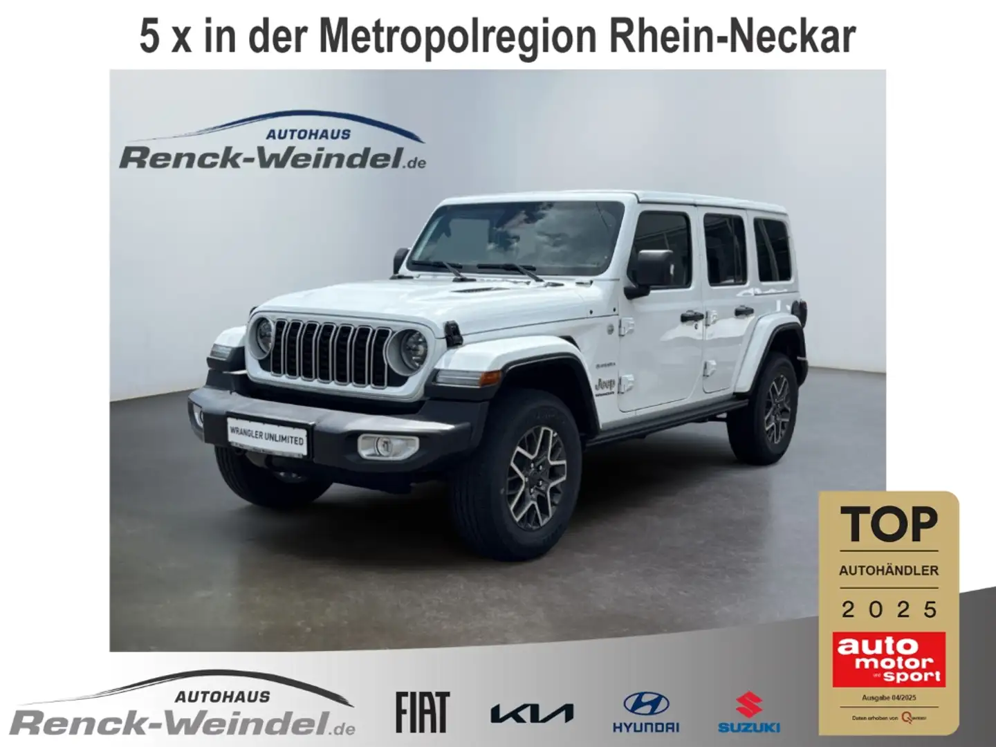 Jeep Wrangler Unlimited Sahara 2.0 T-GDI Hardtop Navi Soundsyste Wit - 1