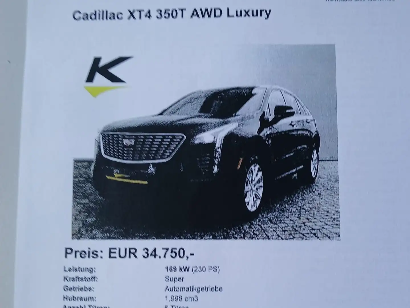 Cadillac XT4 XT4 350T AWD Luxury Schwarz - 2
