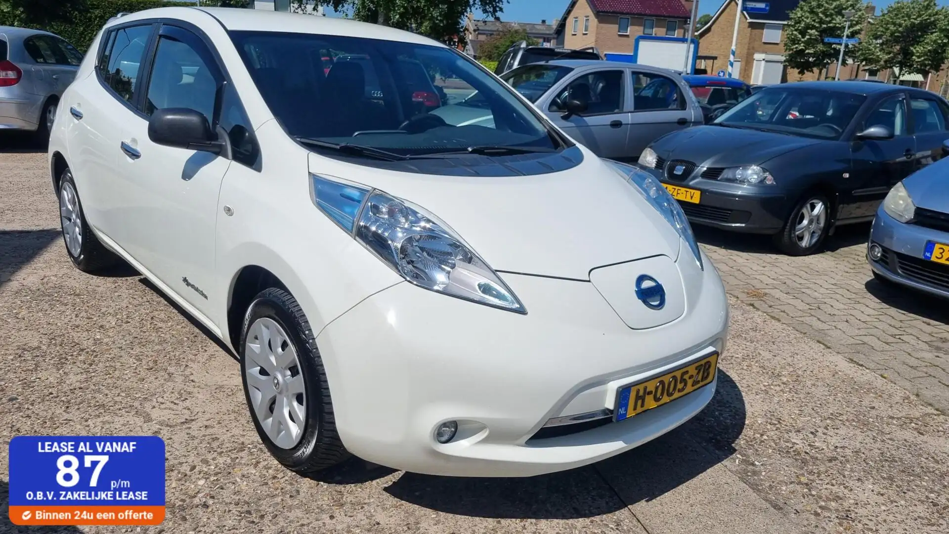 Nissan Leaf Visia 24 kWh💢€5299,-💢 Blanc - 1