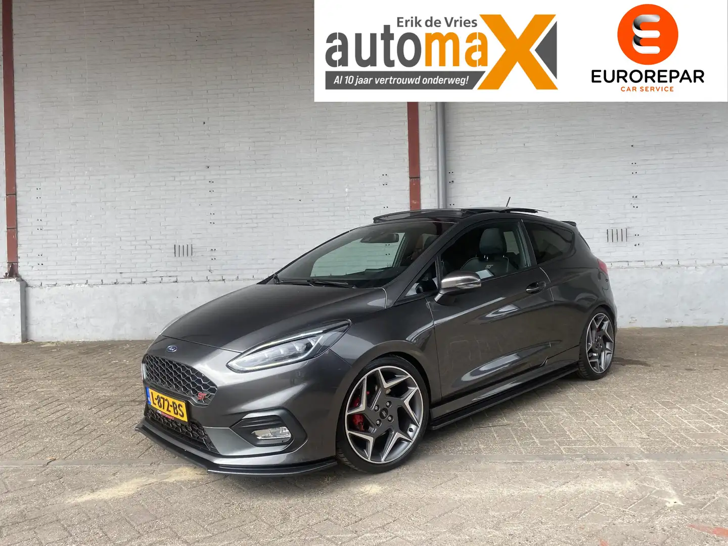 Ford Fiesta 1.5 EcoBoost ST-3 |Pano!|Led!|Winterpack!|Maxton!| Grau - 1