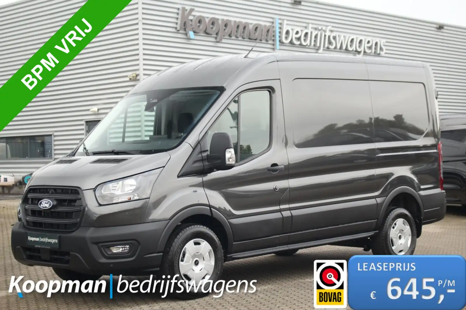 Ford Transit 350 2.0TDCI 165pk L2H2 Trend | Automaat | 2800kg t Gris - 1