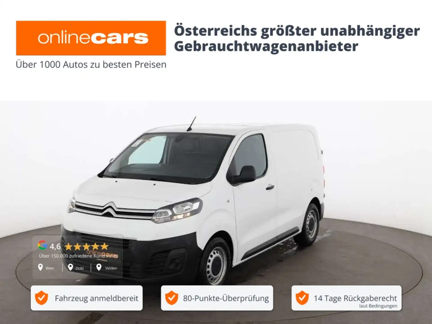 Citroen Jumpy Kasten 1.5 BlueHDi Komfort Plus XS LEDER Weiß - 1