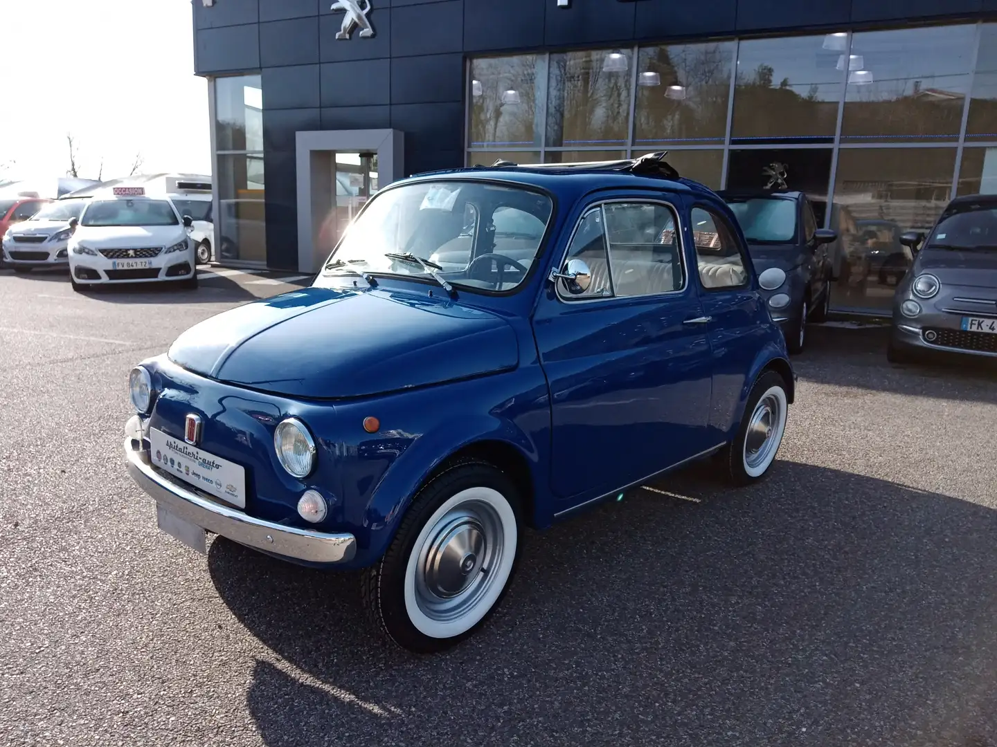 Fiat 500 Blau - 2