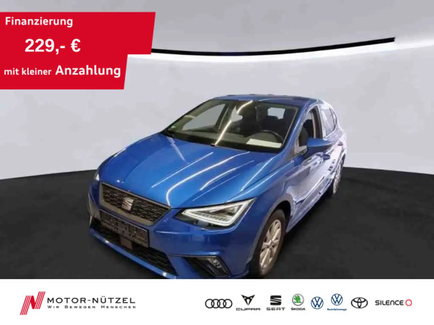 SEAT Ibiza 1.0 TSI STYLE LED+NAVI+APP+GRA+SHZ+PDC+NSW Blau - 1