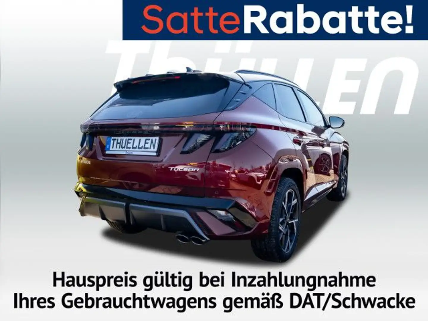 Hyundai TUCSON 1.6 N-Line 2WD DCT Dachlackierung Navi PDC Rot - 2